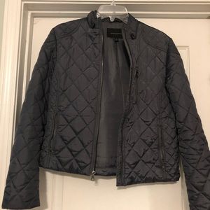 Banana Republic Grey quilted bomber jacket
